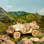Robotime ROKR Army Jeep Car 3D Wooden Puzzle Model Toys Building Kits for Children Kids Birthday Christmas Gifts MC701 Dropship - Payty
