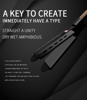 Four-gear Ceramic Tourmaline Ionic Flat Iron Hair Straightener For Women Professional Hair Straightener - Payty