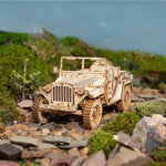Robotime ROKR Army Jeep Car 3D Wooden Puzzle Model Toys Building Kits for Children Kids Birthday Christmas Gifts MC701 Dropship - Payty
