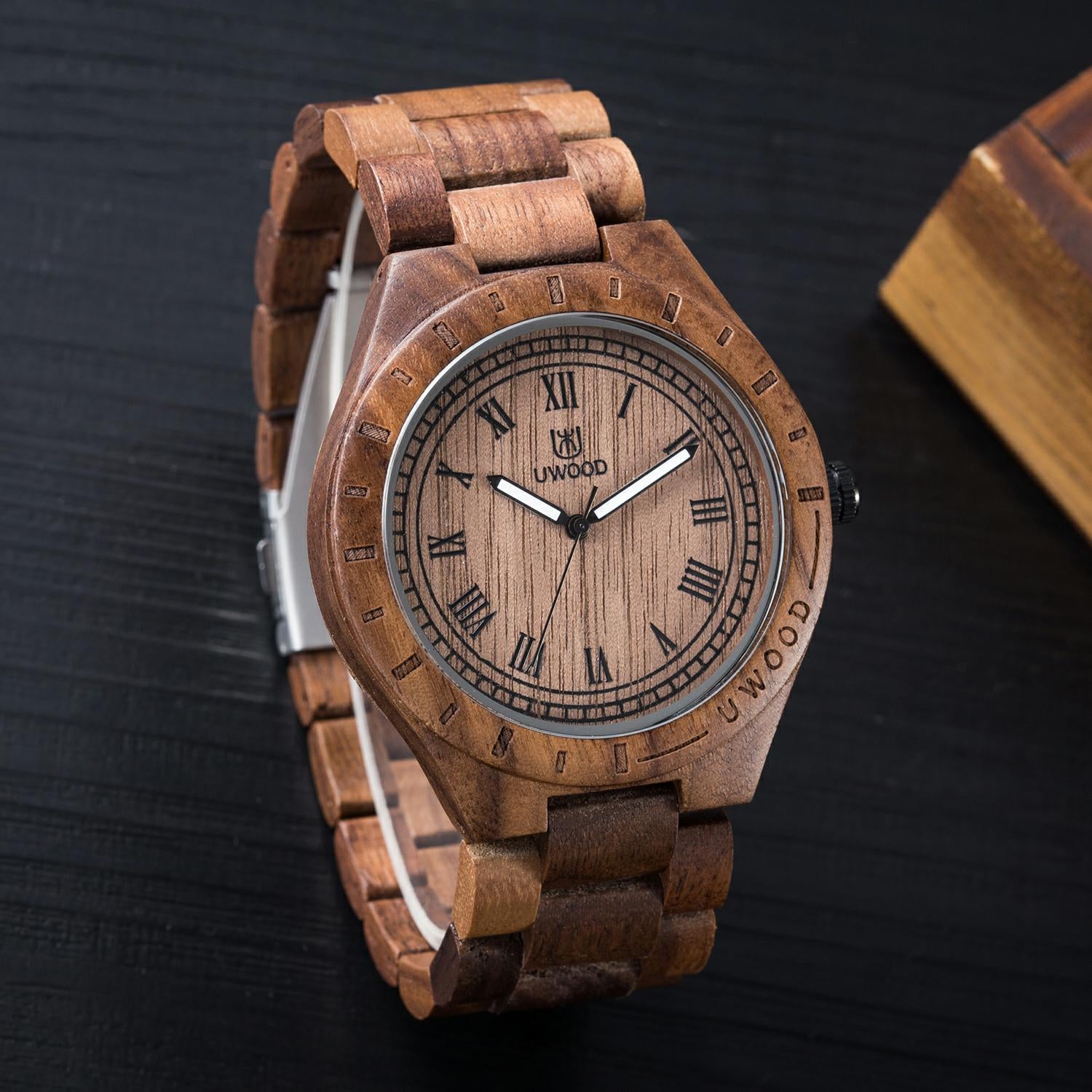 Explosive men's wooden watch, high-grade wooden watch, wooden watch - Payty