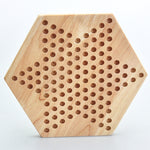 Wooden Puzzle Desktop Hexagon Checkers - Payty