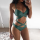 Sexy Black And White Color Matching Bikini Women'S Split Swimsuit - Payty