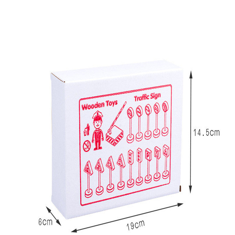 Wooden Street Traffic Signs Toys - Payty