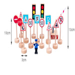 Wooden Street Traffic Signs Toys - Payty