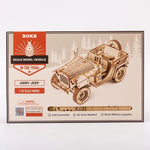 Robotime ROKR Army Jeep Car 3D Wooden Puzzle Model Toys Building Kits for Children Kids Birthday Christmas Gifts MC701 Dropship - Payty
