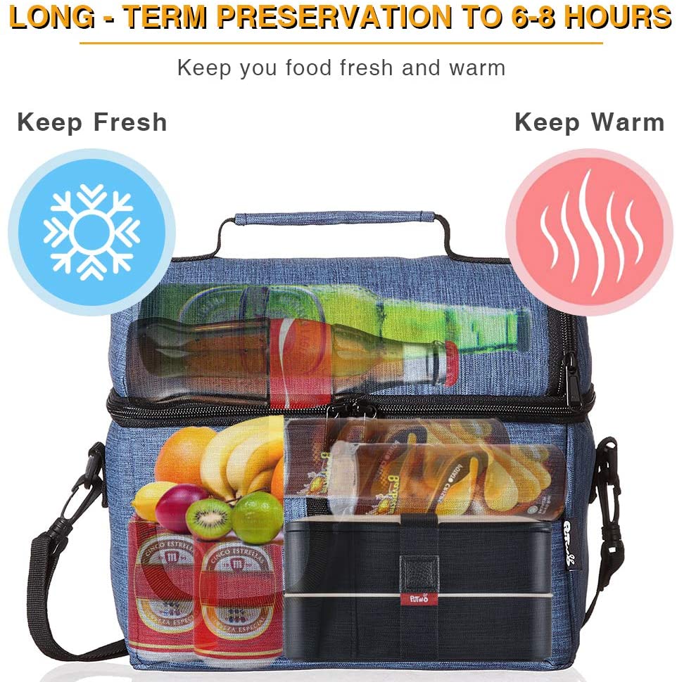 PuTwo Sac Isotherme Grande Capacité 8L Sac Repas - Payty