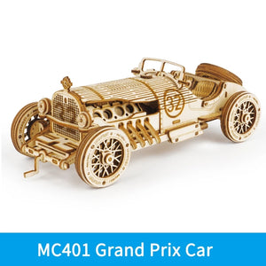 Robotime ROKR Train Model 3D Wooden Puzzle Toy Assembly Locomotive Model Building Kits for Children Kids Birthday Christmas Gift - Payty
